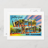 ホワイトマウンテンズニューハンプシャーNHトラベル土産 ポストカード (正面/裏面)