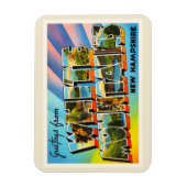 ホワイトマウンテンズニューハンプシャーNHトラベル土産 マグネット (縦)