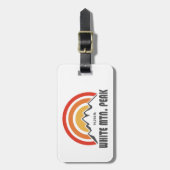 ホワイトマウンテンピークカリフォルニア ラゲッジタグ (正面縦)