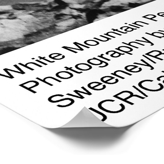 ホワイトマウンテンピークバイアンセルアダムス ポスター (角)