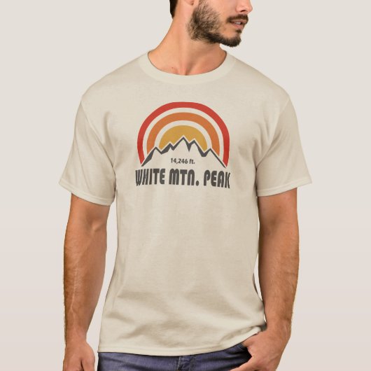 ホワイトマウンテンピーク カリフォルニア Tシャツ (正面)