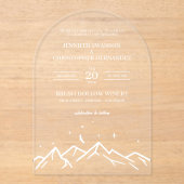 ホワイトマウンテン アクリル招待状 (正面)