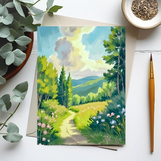 ホワイトマウンテン | ニューハンプシャー絵を描ランドスケーズ ポストカード