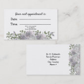 ホワイトマウヴフローラ医療アポイントメント 予約カード (正面/裏面)