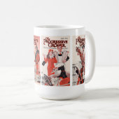 ホワイトマグカップとエメット・ワトソン・アート コーヒーマグカップ (正面右)