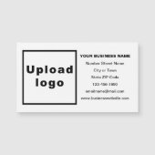 ホワイトマグネティックカードのビジネスブランド (正面)