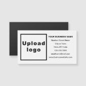 ホワイトマグネティックカードのビジネスブランド (正面/裏面)