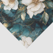 ホワイトマグノリアつる植物デクページ紙 薄葉紙 (詳細)