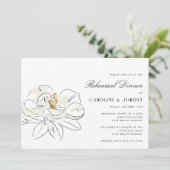 ホワイトマグノリアの結婚式リハーサルディナー 招待状 (スタンド正面)