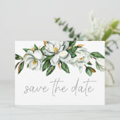 ホワイトマグノリアの花嫁支度 - Rustic Save the Date セーブザデート (スタンド正面)