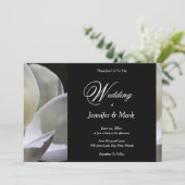 ホワイトマグノリアエレガントな結婚式 招待状 (スタンド正面)