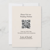 ホワイトマグノリアエレガント日付カードの保存 招待状 (裏面)