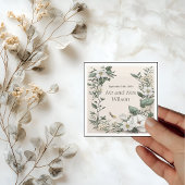 ホワイトマグノリアスとバタ結婚ーのディナーカクテル スタンダードカクテルナプキン