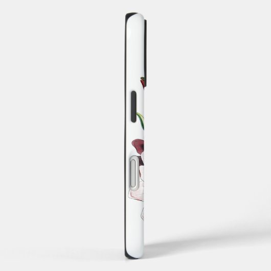 ホワイトマグノリアスフラワーヴィンテージオールドイラストレーション Case-Mate iPhoneケース (裏面 / 右)