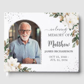 ホワイトマグノリアスフローラ記念葬儀写真 ゲストブック (正面)