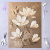 ホワイトマグノリアス金ゴールドデカップティッシュペーパー 薄葉紙 (クラフト)