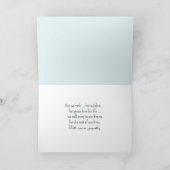 ホワイトマグノリアフラワー悔やみや弔慰 カード (内部)