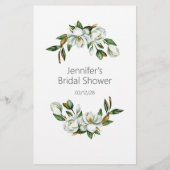 ホワイトマグノリアフローラブライダルは新郎が言う チラシ (裏面)