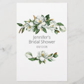 ホワイトマグノリアフローラブライダルゲーム チラシ (裏面)