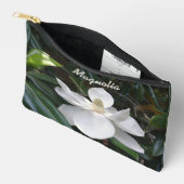 ホワイトマグノリアフローラ写真植物学 アクセサリーポーチ (見開き)