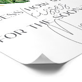 ホワイトマグノリアフローラ推測ゲームの数キス ポスター (角)