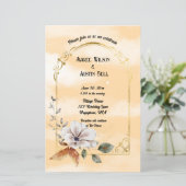 ホワイトマグノリアブロッサム金ゴールドフレーム (スタンド正面)