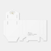 ホワイトマグノリアモダンイラストレーション結婚ズ フェイバーボックス (折り畳みなし)