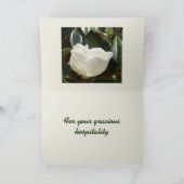 ホワイトマグノリア写真植物学 サンキューカード (内部)