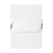 ホワイトマグノリア素朴フローラエレガントウェディング 招待状ベリーバンド (裏面例)