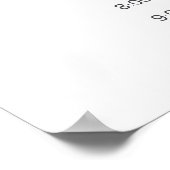 ホワイトマグノリア素朴フローラ結婚のスケジュール ポスター (角)