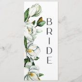 ホワイトマグノリア素朴フローラ結婚の椅子のサイン メニュー (正面)