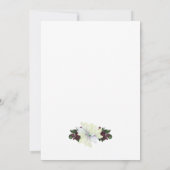 ホワイトマグノリア結婚グリーンリーのリハーサル 招待状 (裏面)