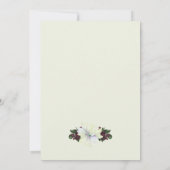 ホワイトマグノリア結婚グリーンリーのリハーサル 招待状 (裏面)