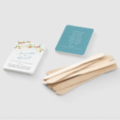 ホワイトマグノリア結婚式 プログラムファン ハンドファン (組立なし)