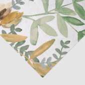 ホワイトマグノリア花金ゴールド離れ緑色 薄葉紙 (詳細)