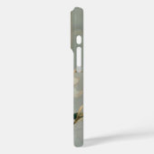 ホワイトマグノリア フラワー ゴールドライン マーブル Case-Mate iPhoneケース (裏面 / 左)