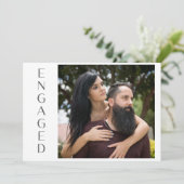 ホワイトマグノリア フローラル ラスティック 結婚式 案内状 (スタンド正面)