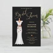 ホワイトマグノリア – ブライダルシャワー招待 招待状 (スタンド正面)