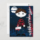 ホワイトマスクシリアルキラーポストカード ポストカード (正面/裏面)