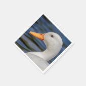 ホワイトマラードアヒル スタンダードカクテルナプキン (角)