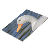 ホワイトマラードアヒル ノートパッド (アングル)