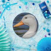 ホワイトマラードアヒル ペーパープレート (パーティー)