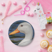 ホワイトマラードアヒル ペーパープレート (パーティー)