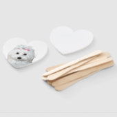 ホワイトマルチーズ柔らかい甘さラベル ハンドファン (組立なし)