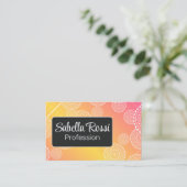 ホワイトマンダライエローピンクブレンドレインボーブラック 名刺 (スタンド正面)