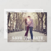 ホワイトマーキーセーブ・ザ・デート案内はがき ポストカード (正面/裏面)