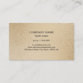 ホワイトマーブルアンドグリッター 名刺 (裏面)