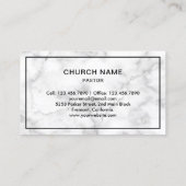 ホワイトマーブルイエスキリスト 名刺 (裏面)