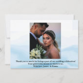 ホワイトマーブルウィーディング招待状 招待状 (裏面)