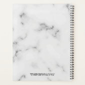 ホワイトマーブルカスタムロゴプロフェッショナル プランナー手帳 (裏面)